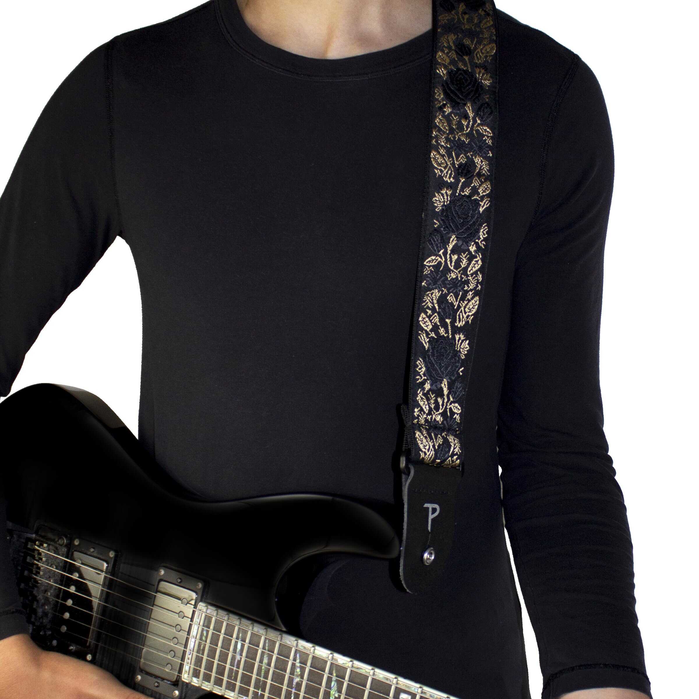 Correa de guitarra jacquard ajustable y cómoda - P Perri's - Imagen 4