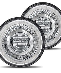 Faros Halo LED de 7 Pulgadas 1000% Brillantes
