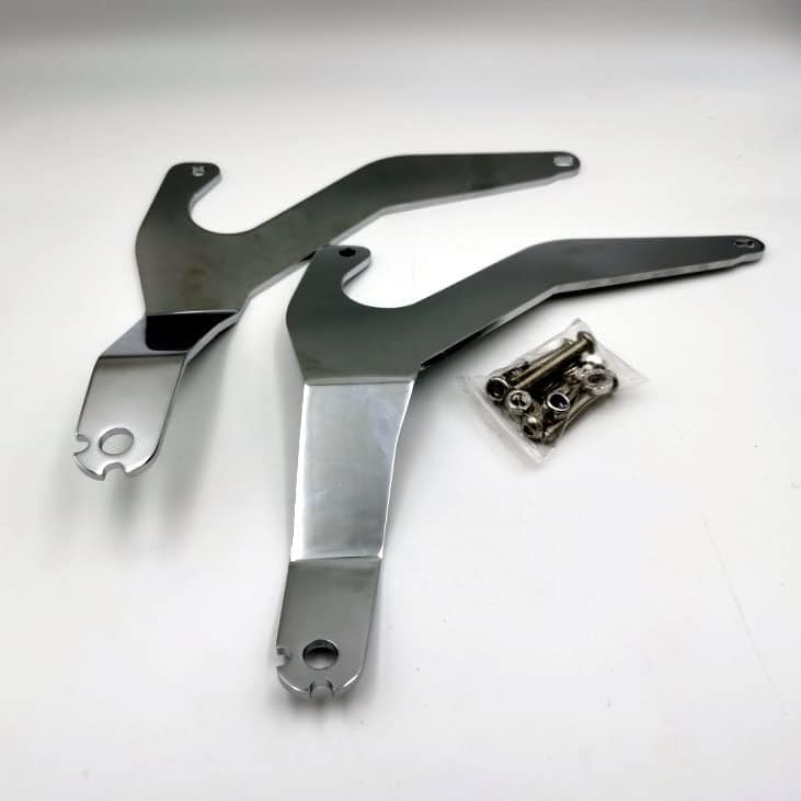 Soporte de respaldo ajustable para asiento de -Negro y cromo