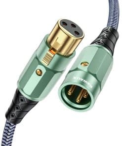 Cable de Micrófono XLR a XLR RAWAUX Cable Premium XLR Macho