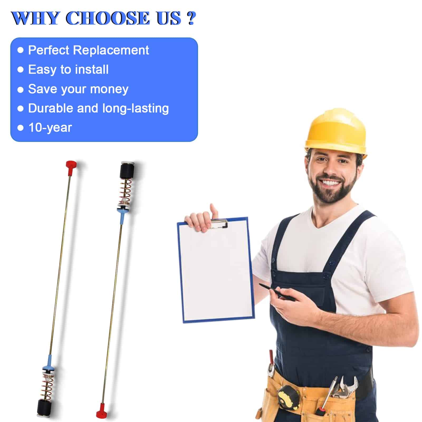 Kit de varilla de suspensión DC97-18610F para lavadora, - Imagen 8