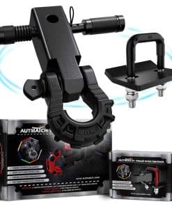 AUTMATCH Apretador de Enganche Anti-Ruido con Mega Gancho,