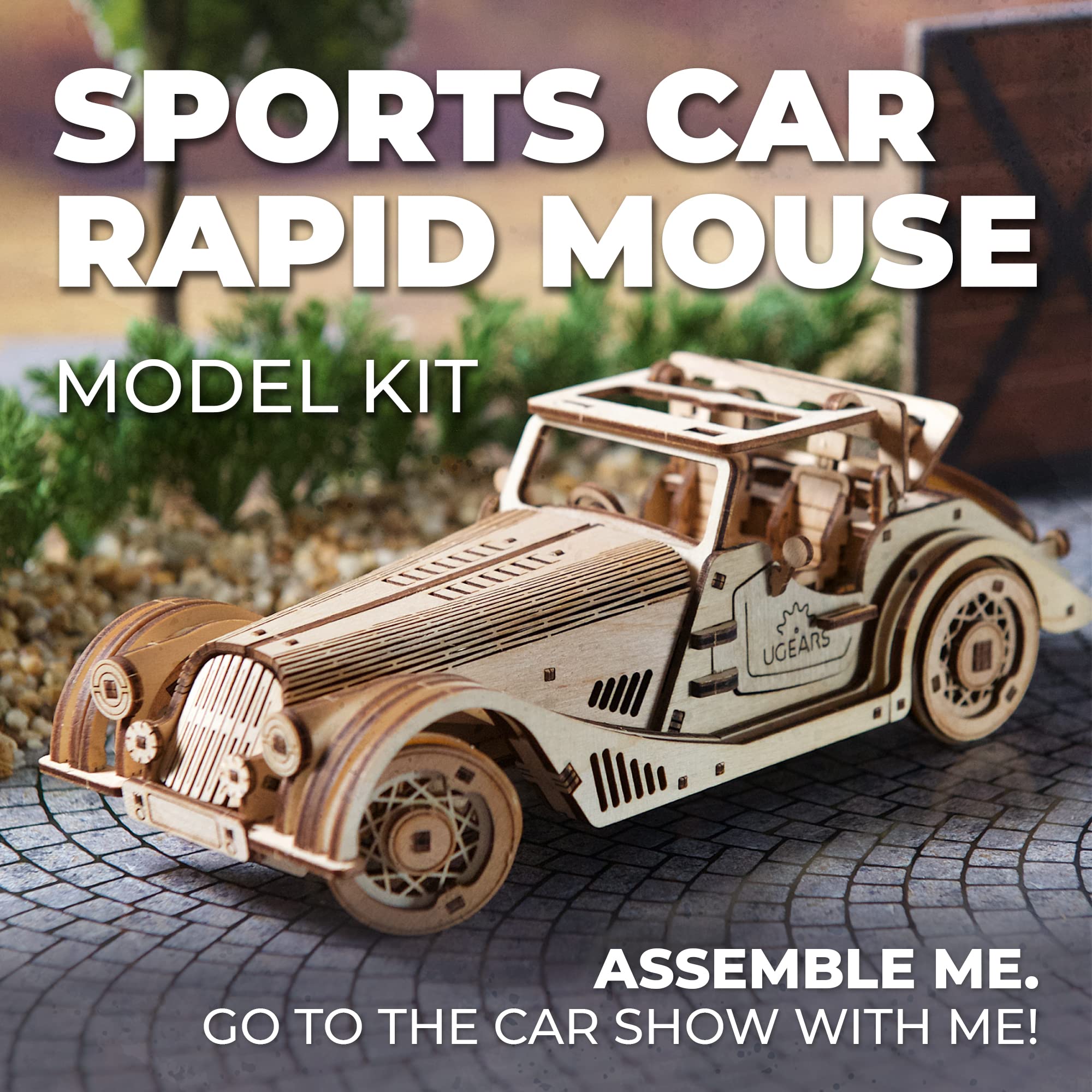UGEARS Sports Car Rapid Mouse - Modelo de Coche en 3D con - Imagen 8