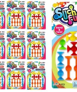 JA-RU Mini Suction Stackers Juguetes de Ventosas (Paquete