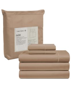 Juego de sábanas divididas Lane Linen para camas ajustables