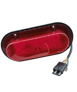 Luz de cola ovalada roja con luz de advertencia LED