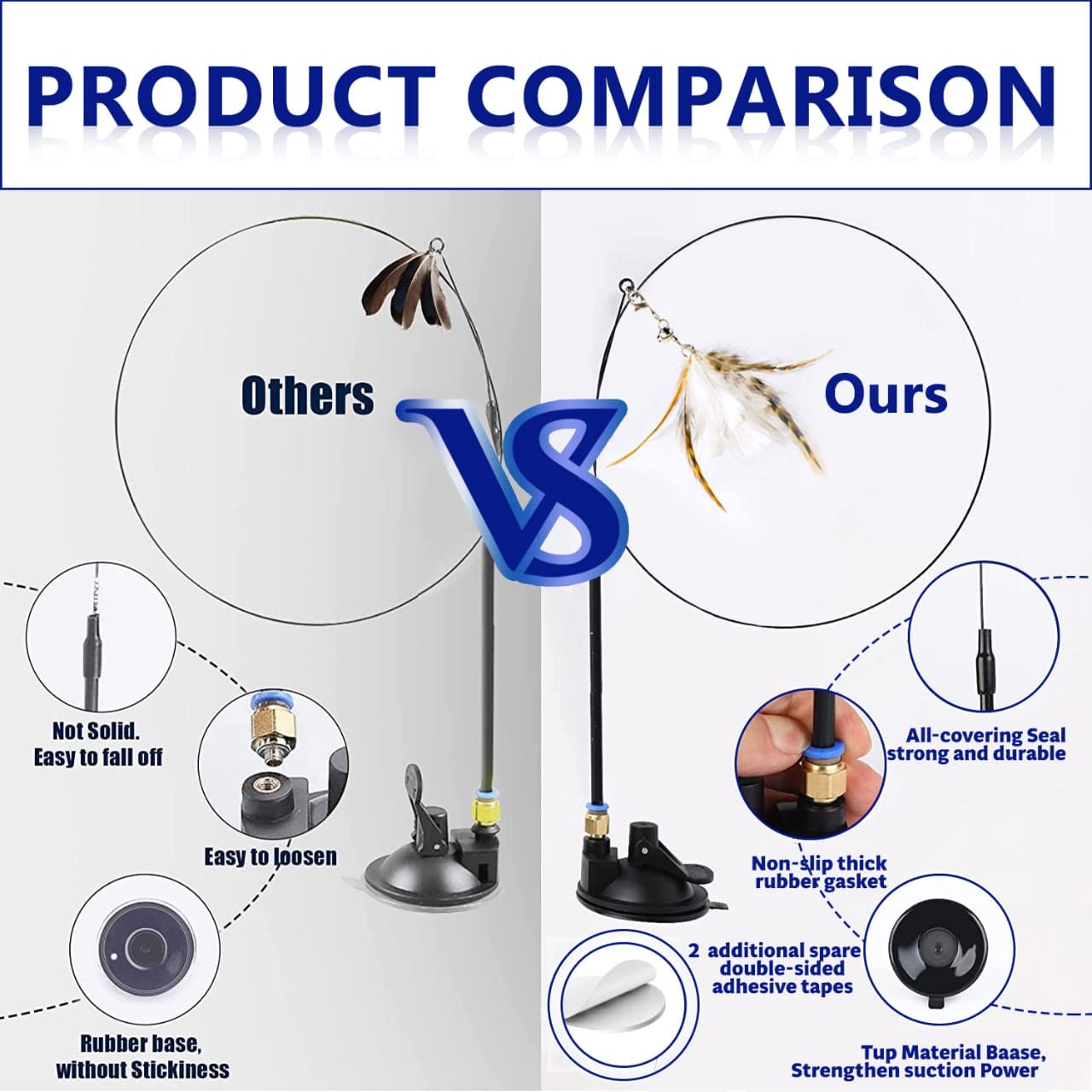 Conjunto de Juguetes de Plumas para Gatos - 2 Juguetes - Imagen 5