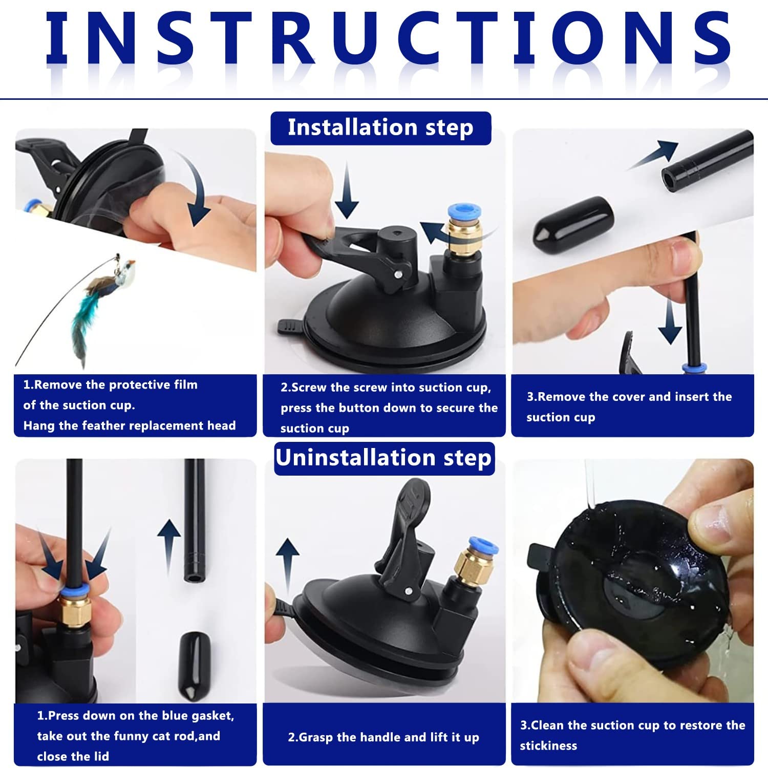 Conjunto de Juguetes de Plumas para Gatos - 2 Juguetes - Imagen 8