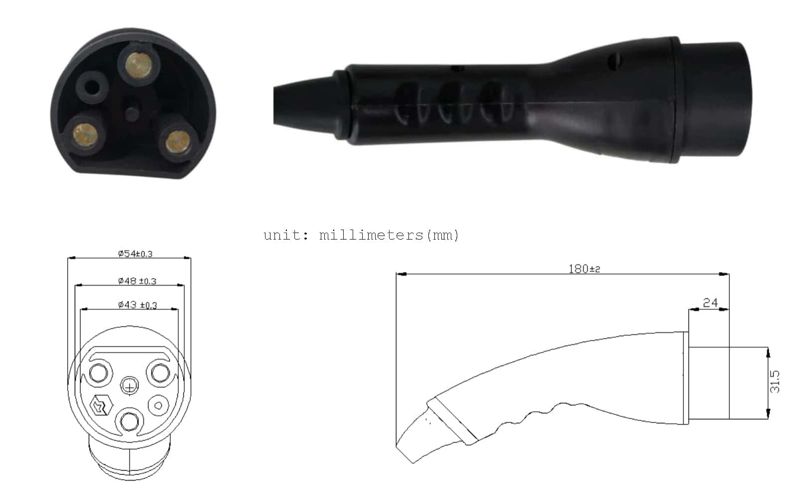 Cable de carga JOEEGO para carros de golf Evolution, - Imagen 3