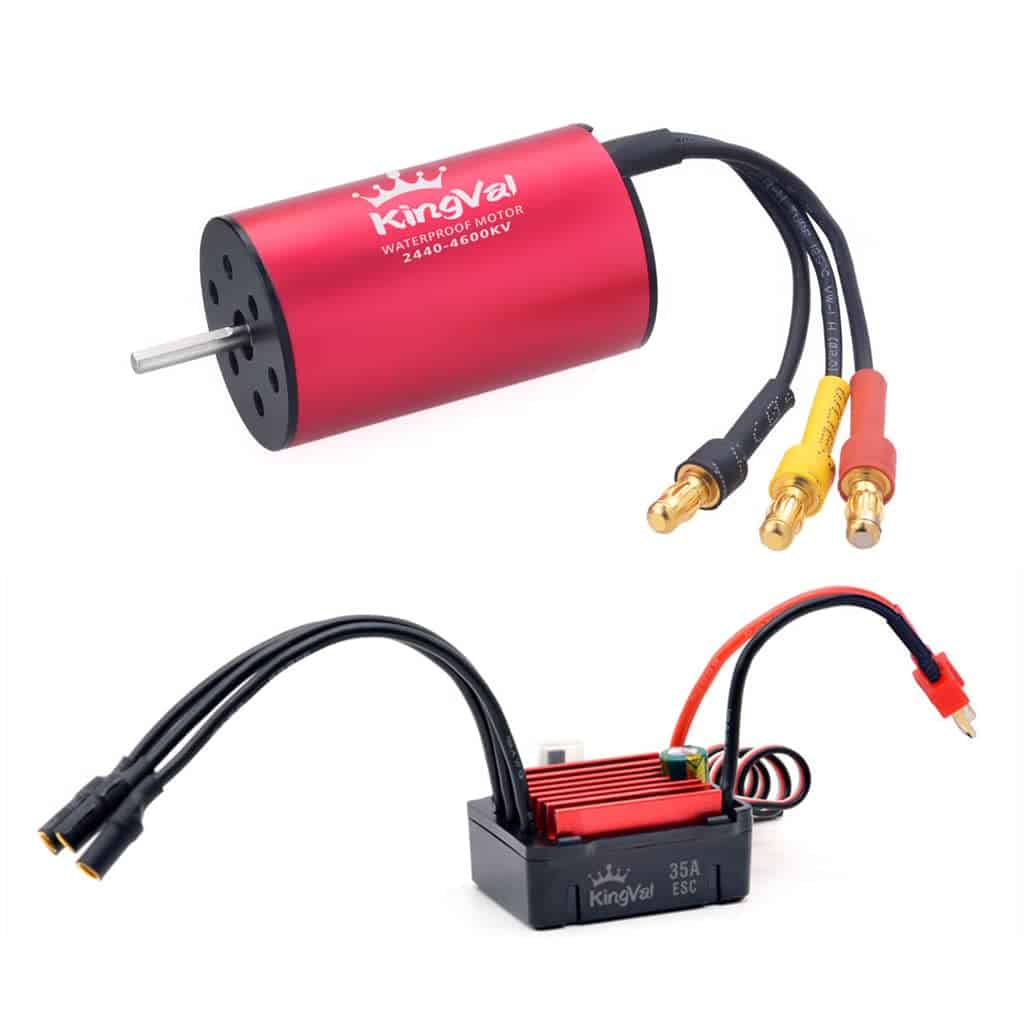 Motor sin escobillas impermeable KingVal 2440 4600KV con