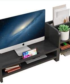 Elevador de Monitor LITAITAI, con Soporte para Bolígrafos y