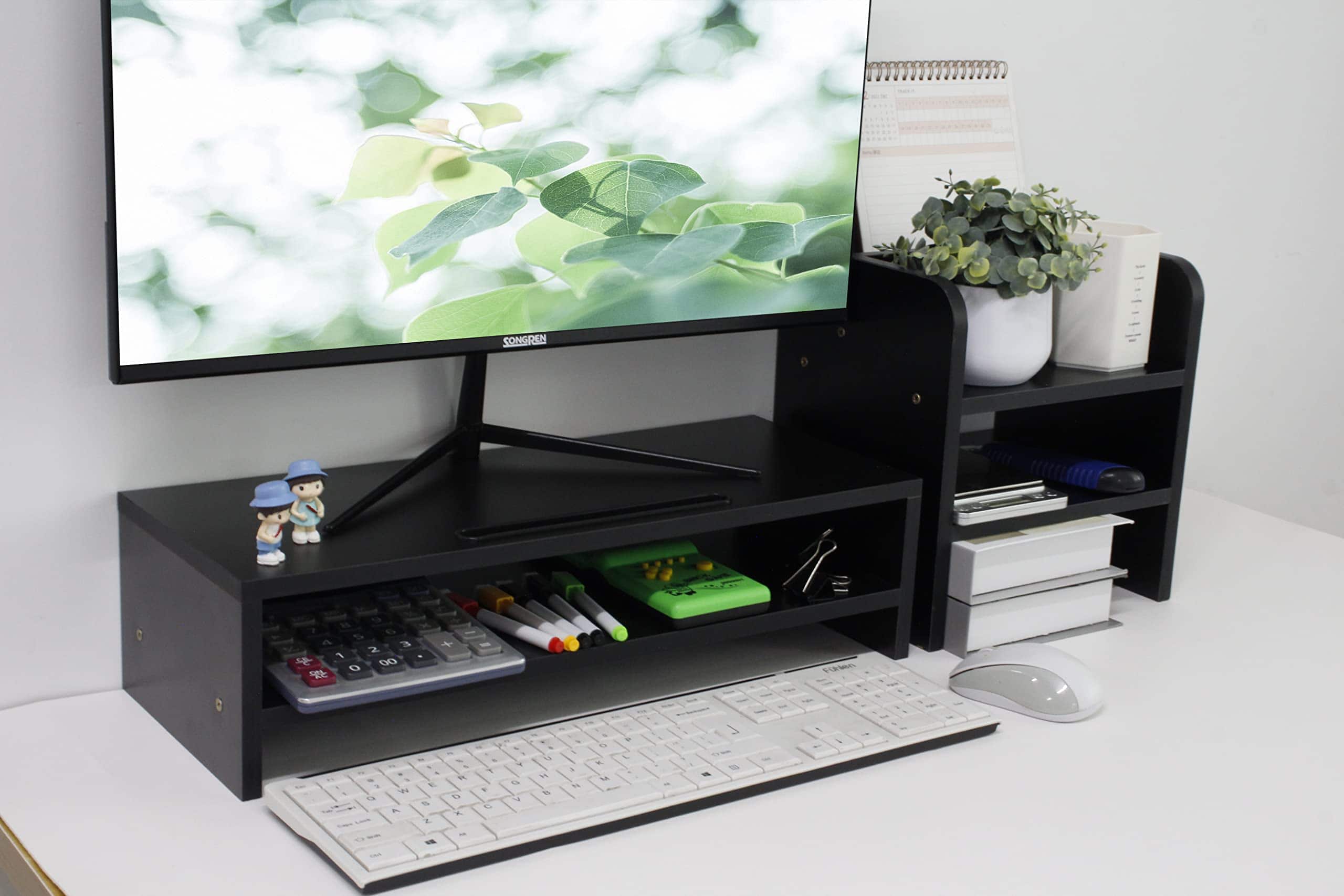 Elevador de Monitor LITAITAI, con Soporte para Bolígrafos y - Imagen 7