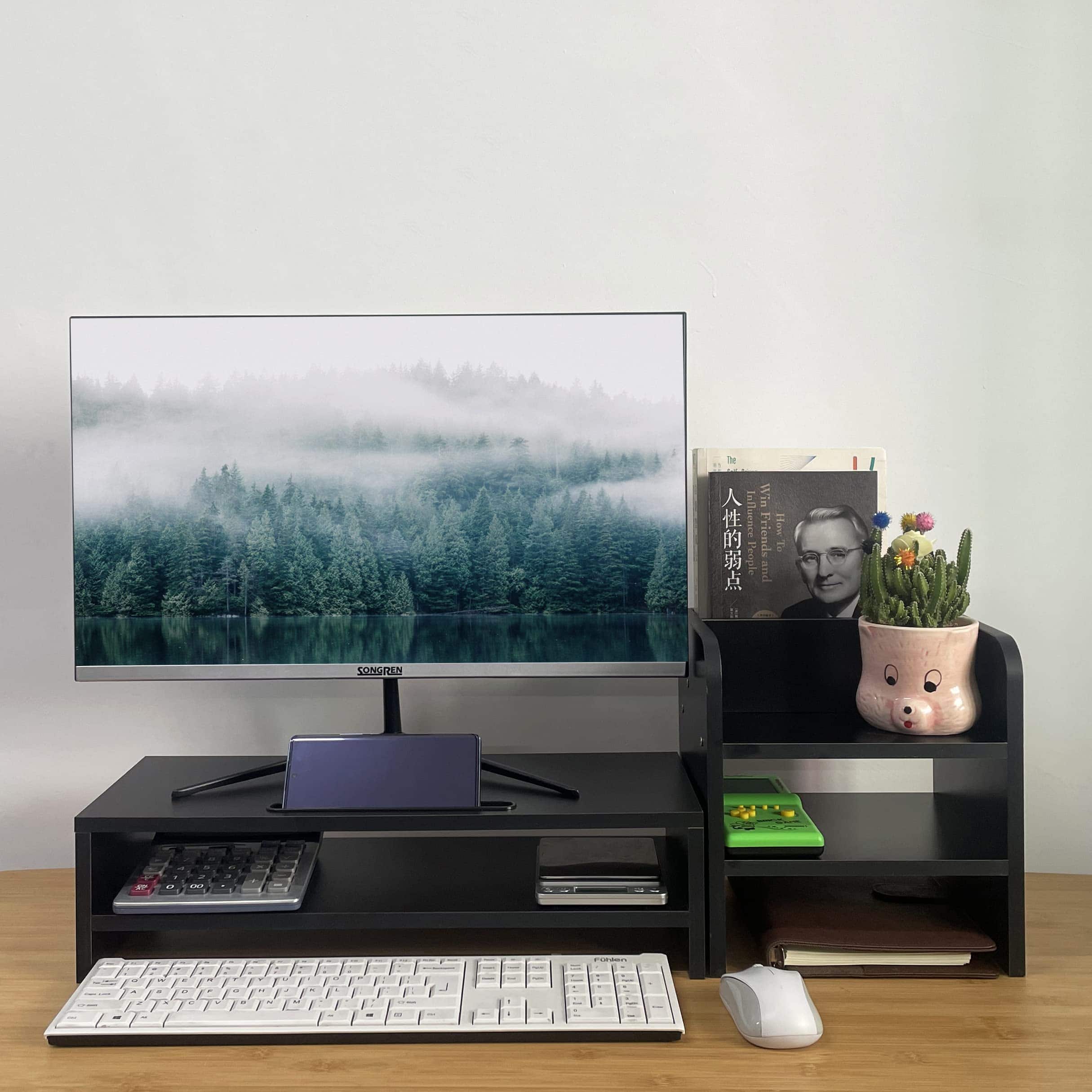 Elevador de Monitor LITAITAI, con Soporte para Bolígrafos y - Imagen 4