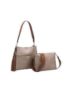 Bolso de cubo JEN & CO. con correa de guitarra - Bolso de