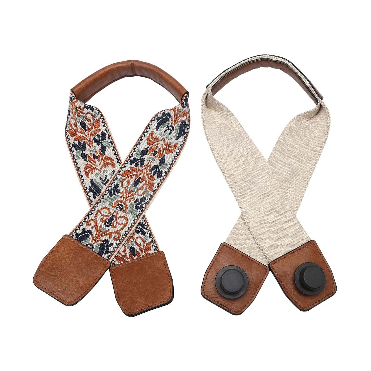 Correas de guitarra Jen & Co. Versa Tote en Camel/Navy/Teal