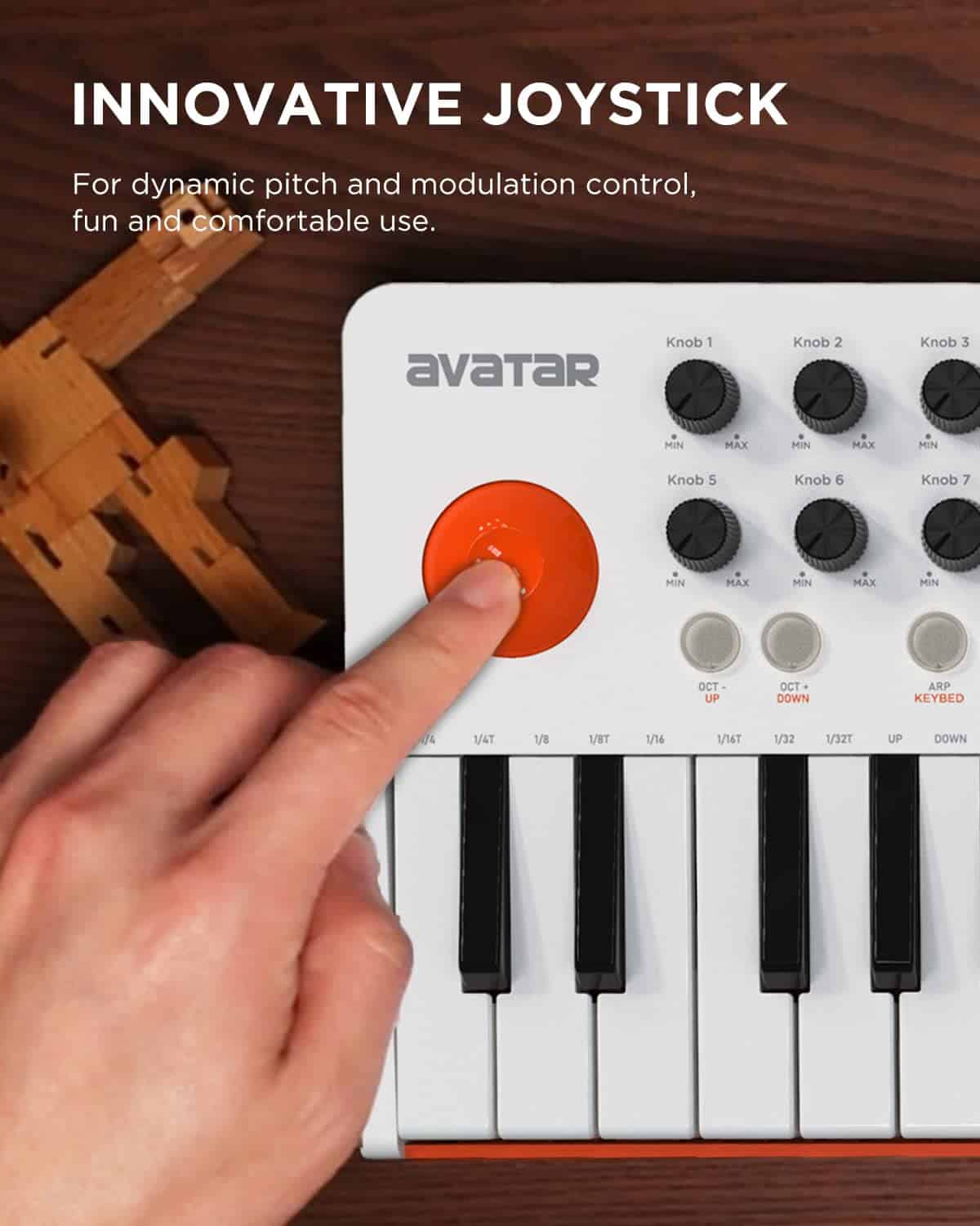Controlador de Teclado MIDI Bluetooth de 25 Teclas HXW con - Imagen 5