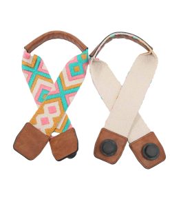 Correa para Guitarra JEN & CO. para Bolso Versa, Rosa/Verde