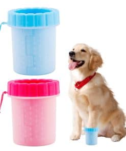 2Pcs Lindo Limpiador de Patas de Perro, Taza Portátil de