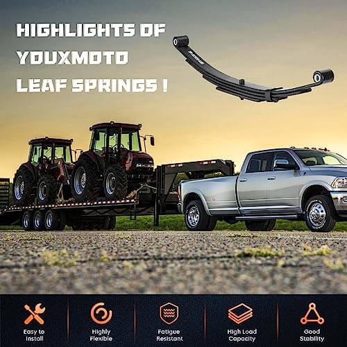 Par de Resortes de Hoja para Remolque - 4 Hojas Ojo Doble - Imagen 6