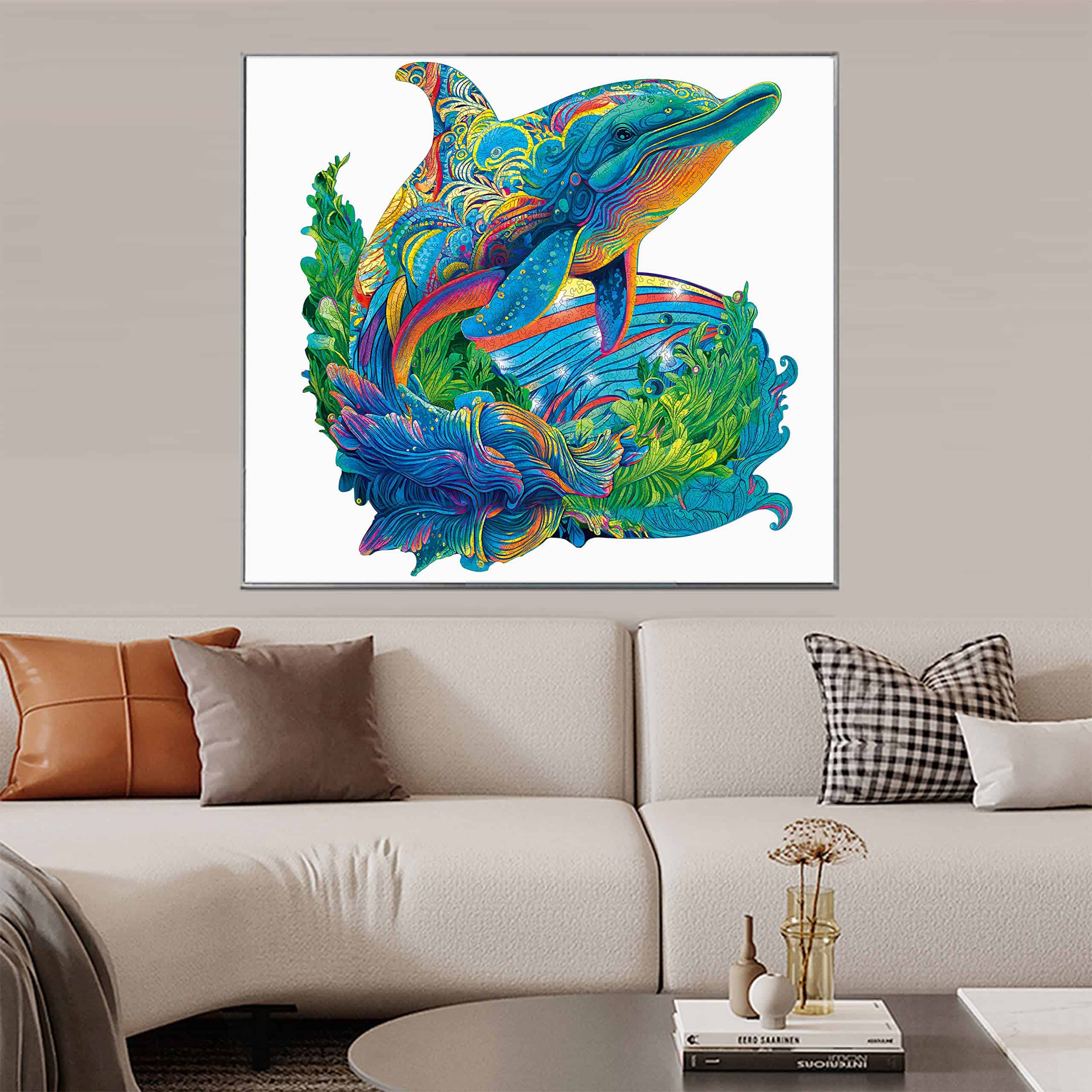 Rompecabezas de madera MYS Aurora, Rompecabezas de Delfines - Imagen 7