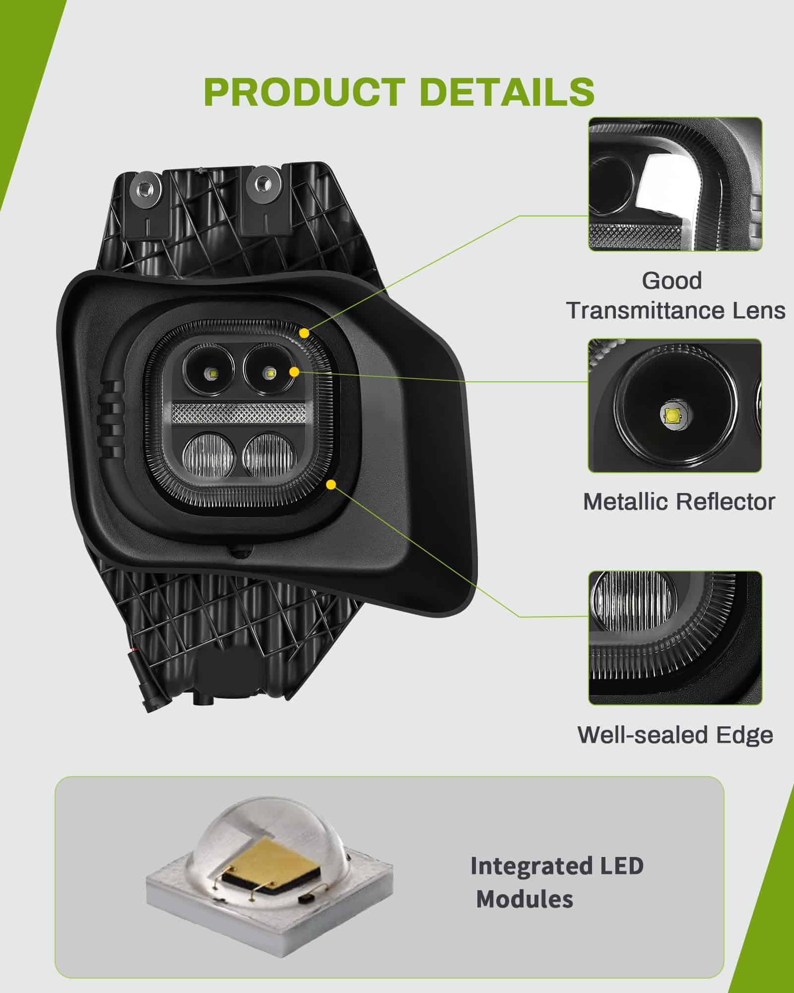 Luces LED para Niebla AUTOSAVER88 Compatible con Ford F250 - Imagen 3