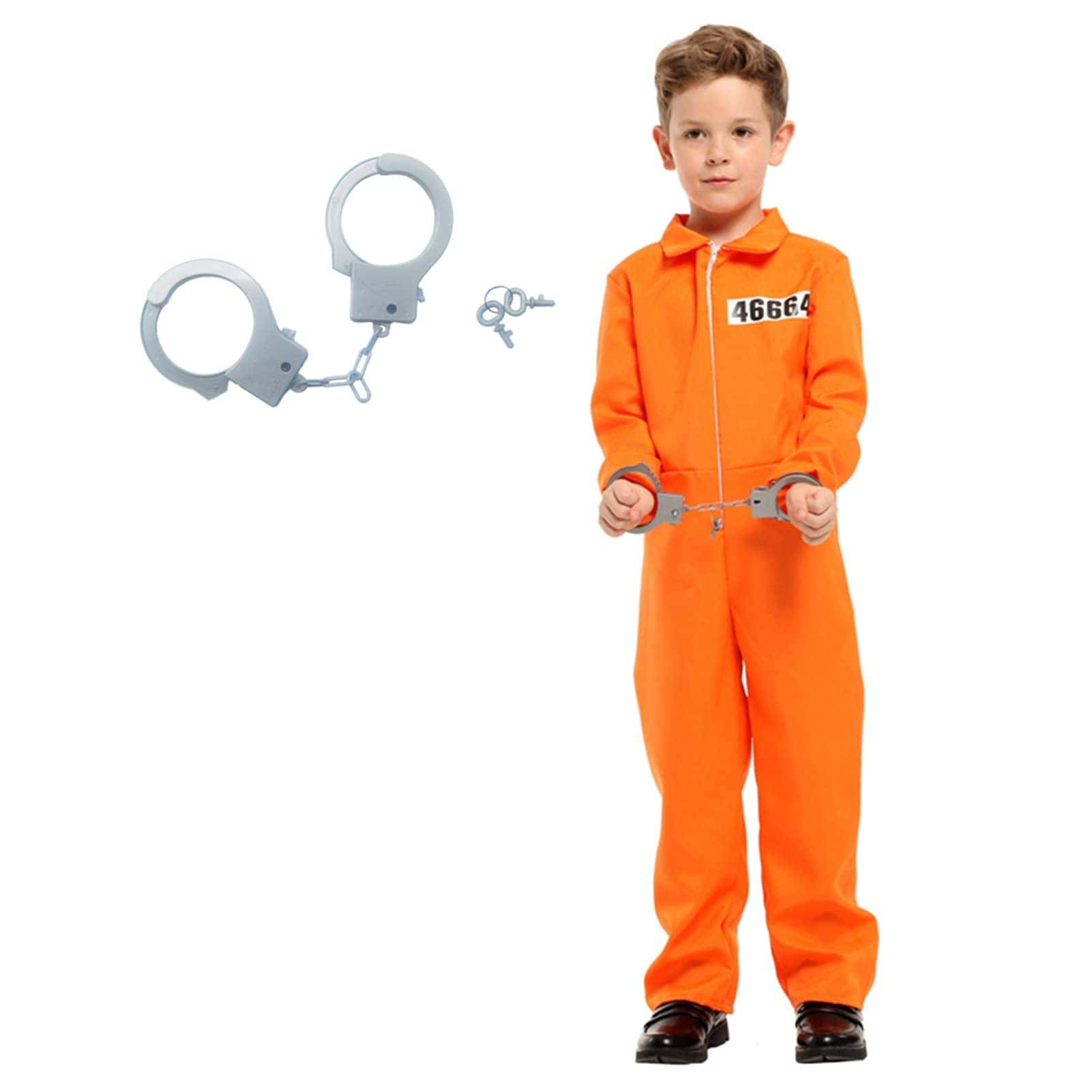 Disfraz de Prisionero para Niños ZNTU, Monos de Naranja con