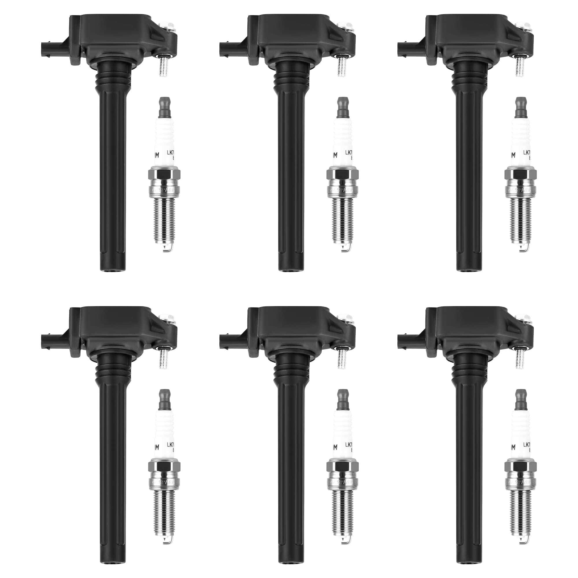 Conjunto de 6 Bobinas de Encendido + Bujías de Platino