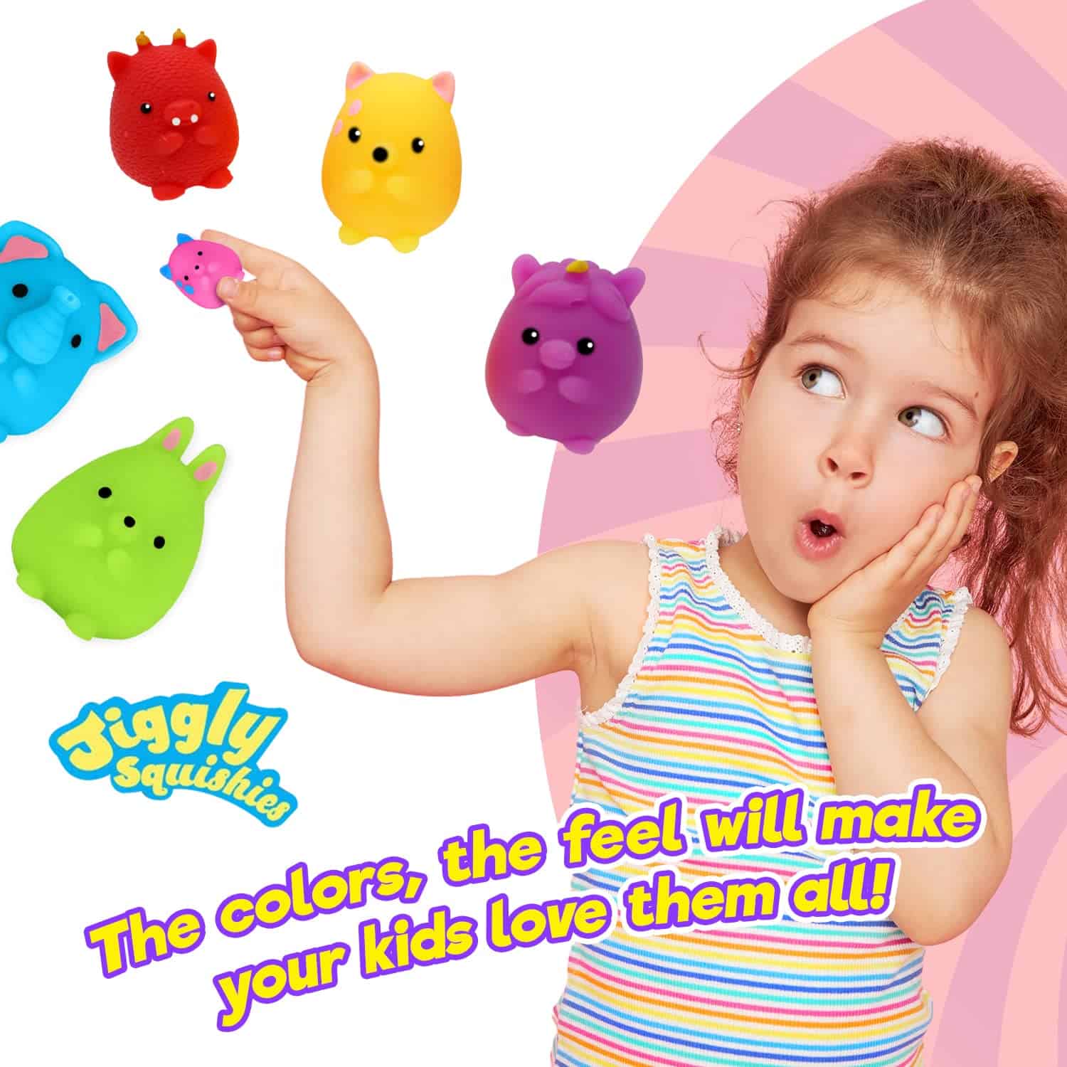JA-RU Mochi Squishy Animal (Paquete de 12 Squishies, 3 - Imagen 7