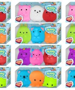 JA-RU Mochi Squishy Animal (Paquete de 12 Squishies, 3