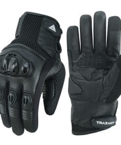 Guantes de motocicleta de cuero de cabra, viaje, recorrido,