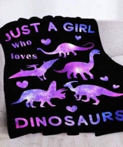 Manta de Dinosaurios para Niñas-Solo una Niña que Ama los