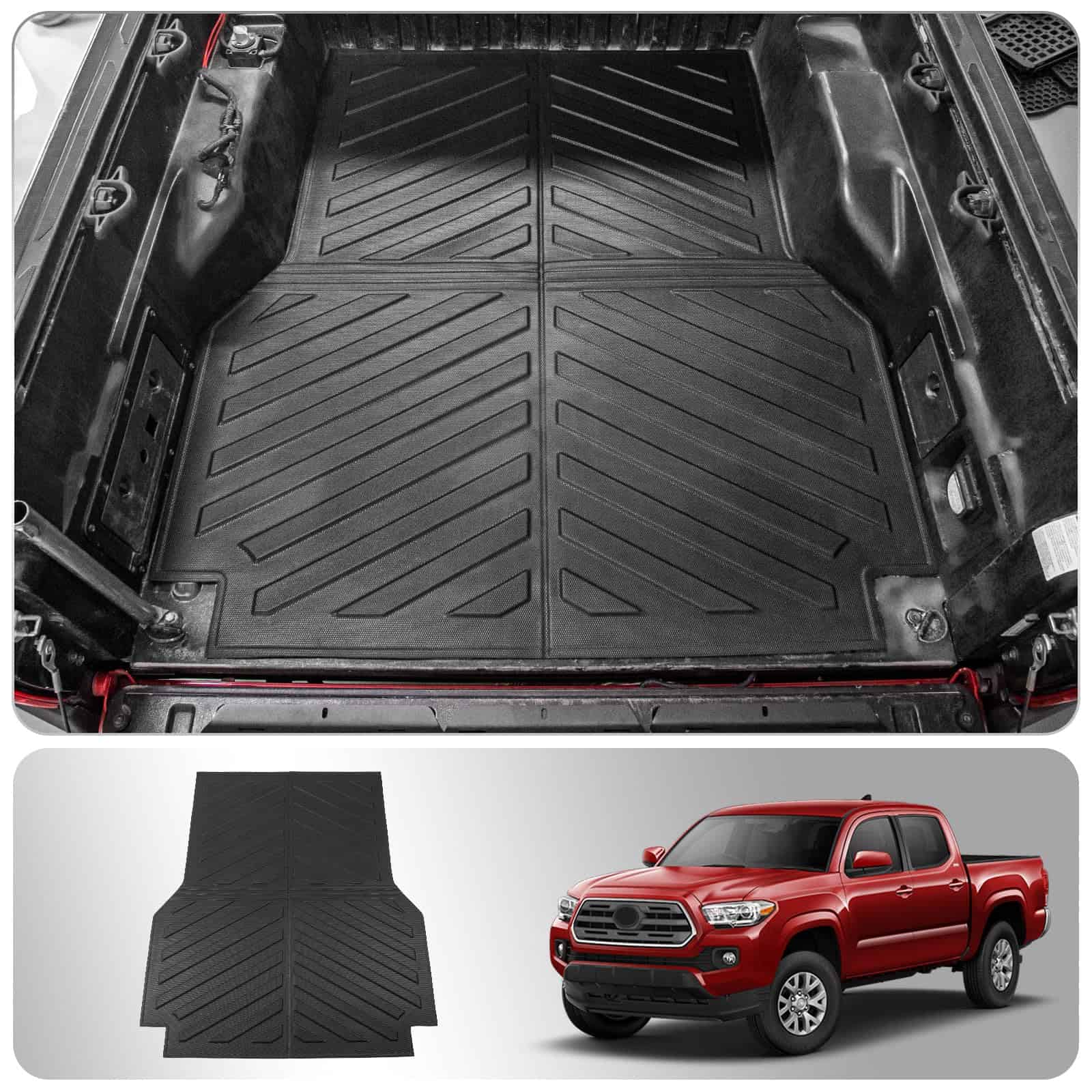 Thinzyou Truck Bed Mat Compatible with 2005-2023 Toyota