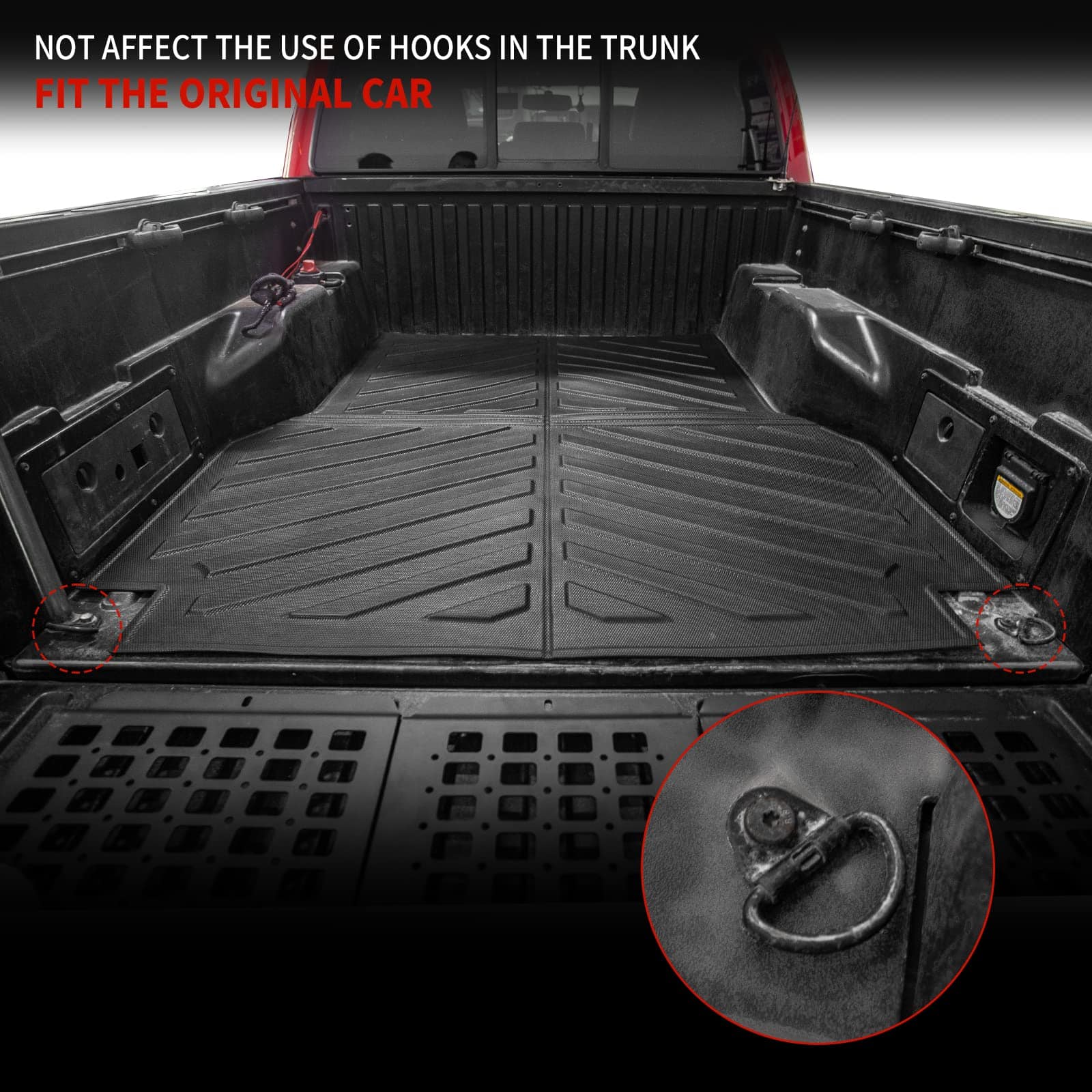 Thinzyou Truck Bed Mat Compatible with 2005-2023 Toyota - Imagen 4