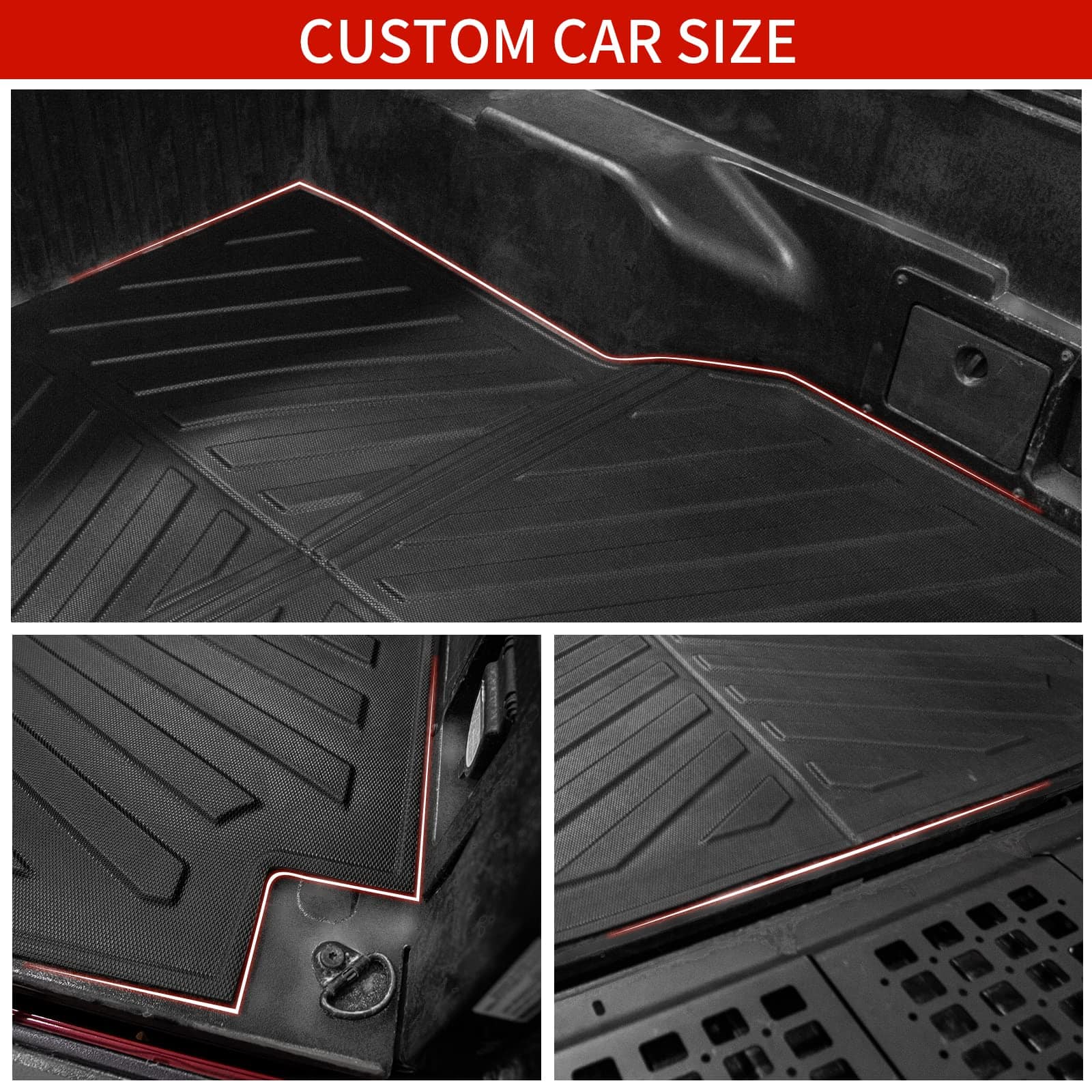 Thinzyou Truck Bed Mat Compatible with 2005-2023 Toyota - Imagen 6