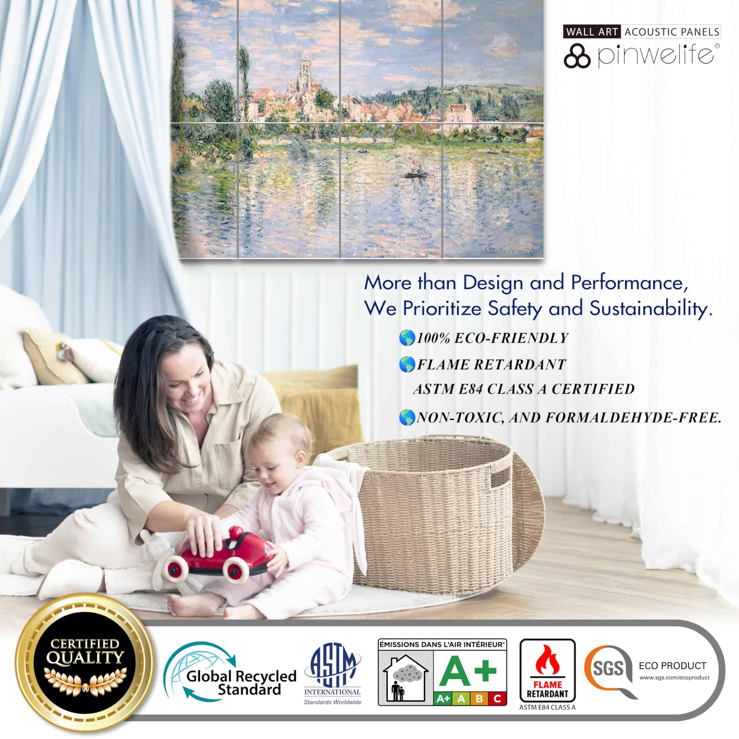 Paneles Acústicos de Pared PINWELIFE, Paneles Absorbentes - Imagen 7