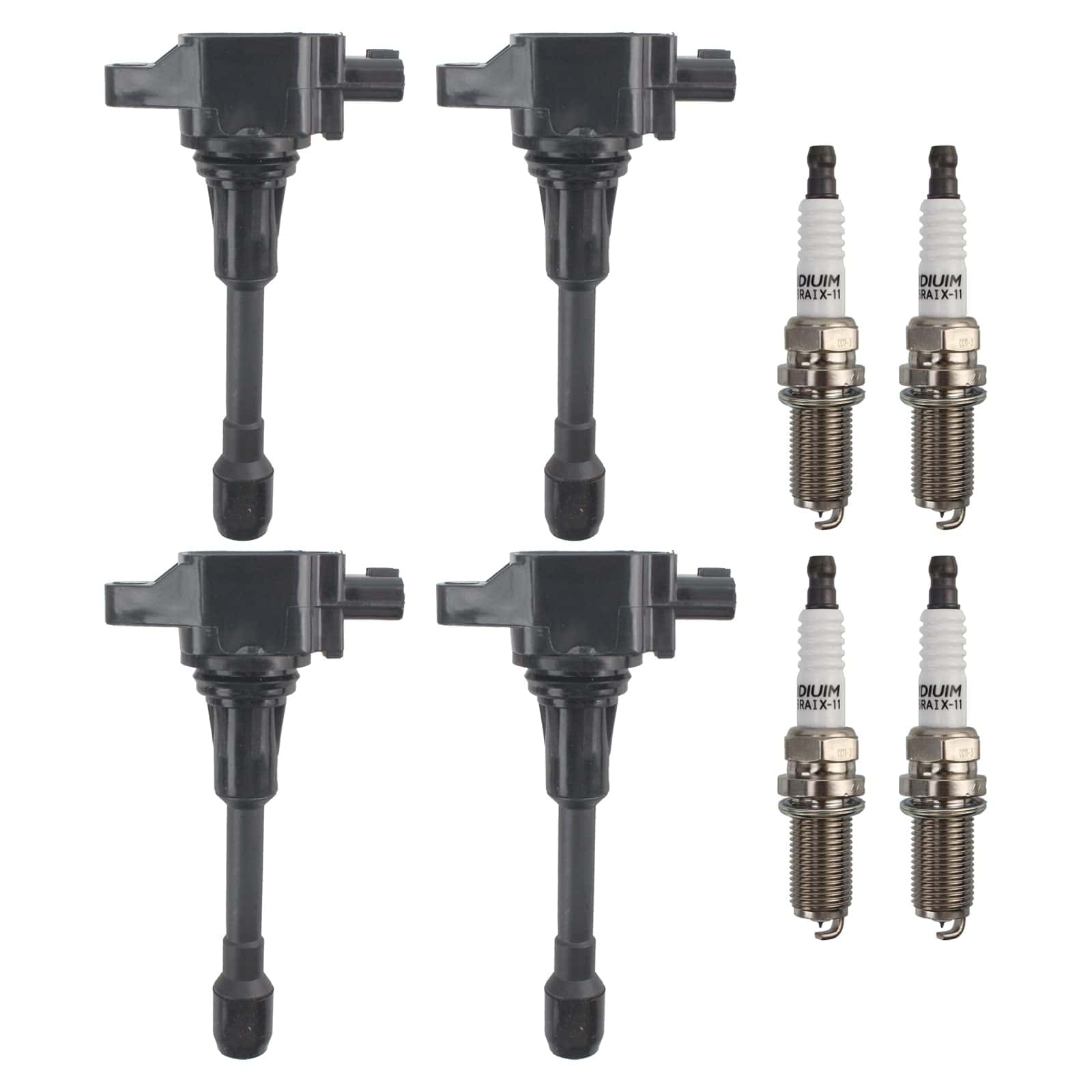 Conjunto de 4 bobinas de encendido y bujías de iridio para