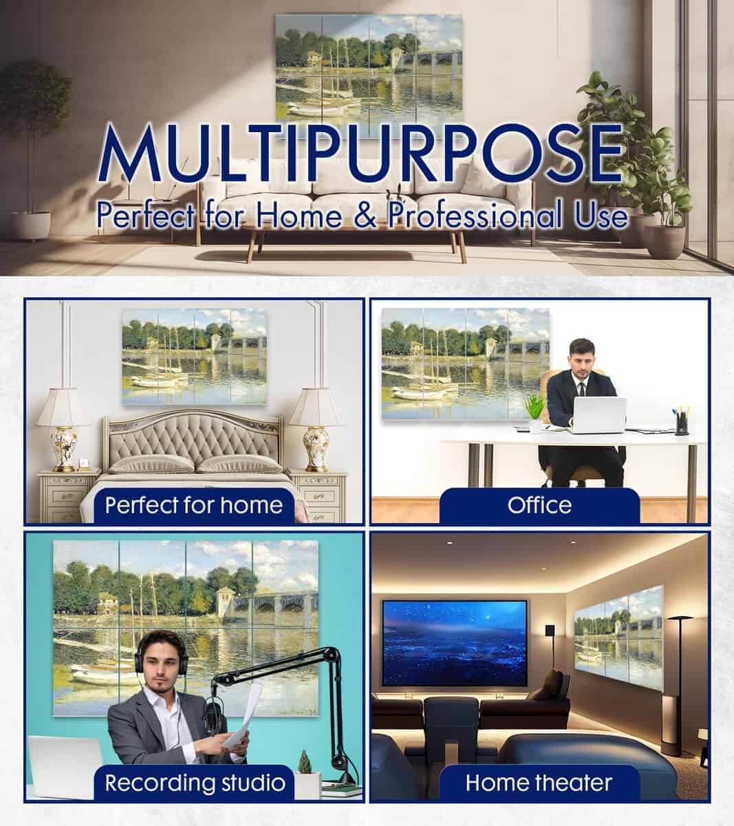 Paneles Acústicos de Arte de PINWELIFE, Paneles Absorbentes - Imagen 7