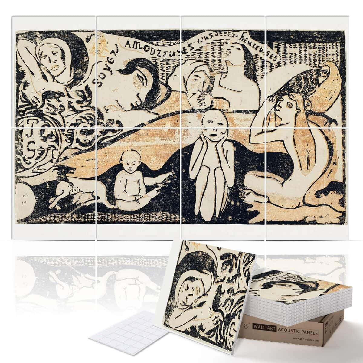 Paneles acústicos de arte de PINWELIFE, paneles absorbentes