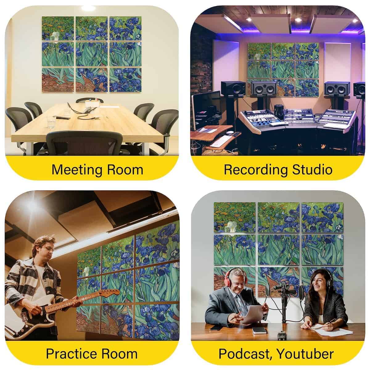 Paneles Acústicos de Arte de Pared PINWELIFE, Paneles - Imagen 9