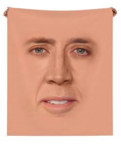 Manta con Diseño Divertido de Cara de Peluche de Franela