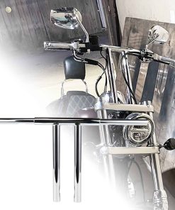 TIGERSGATE Manillar en T 14" Cromado para Harley