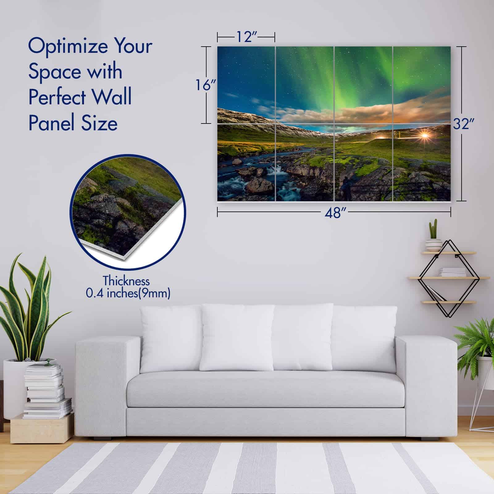 Paneles Acústicos de Arte de Pared PINWELIFE, Paneles - Imagen 3