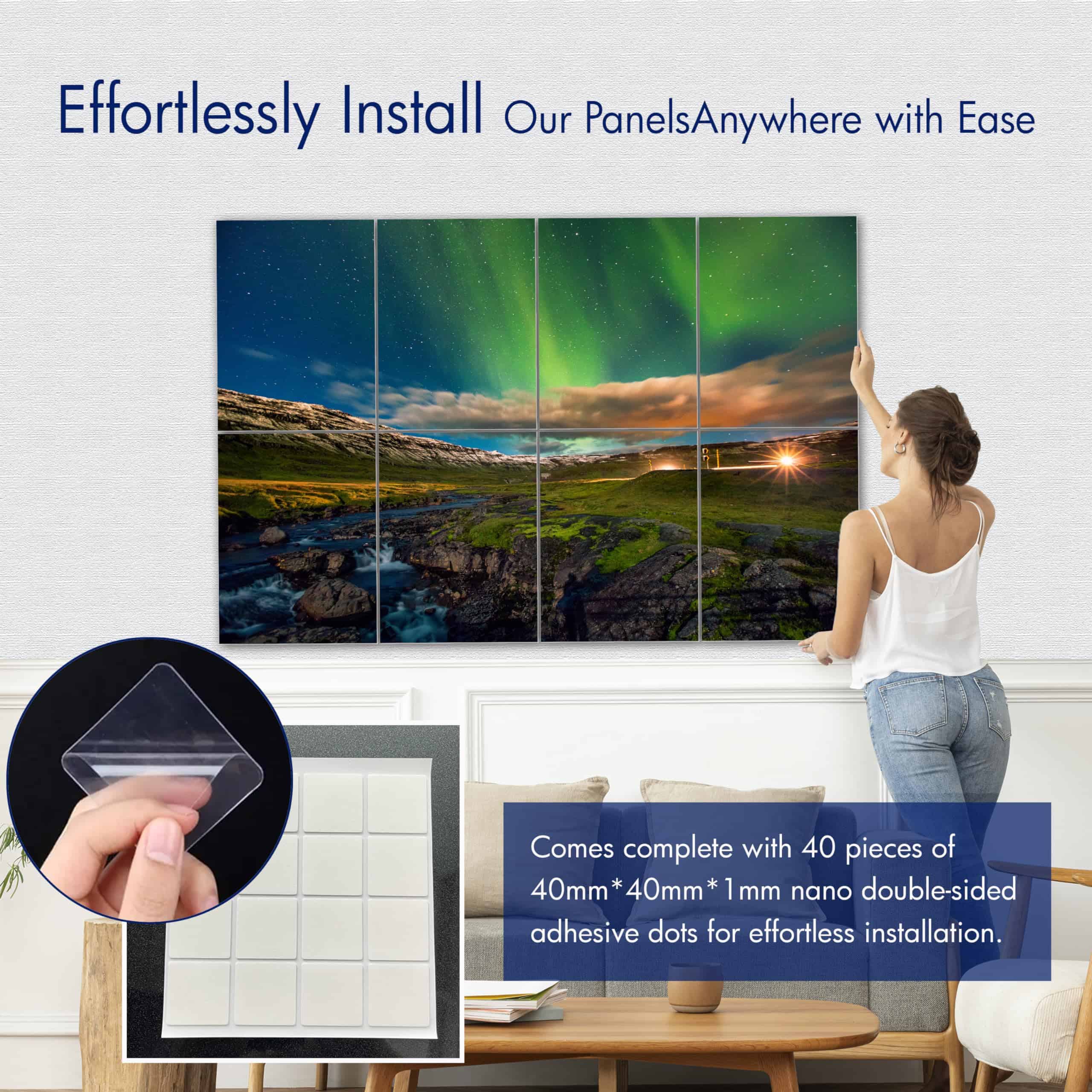 Paneles Acústicos de Arte de Pared PINWELIFE, Paneles - Imagen 4