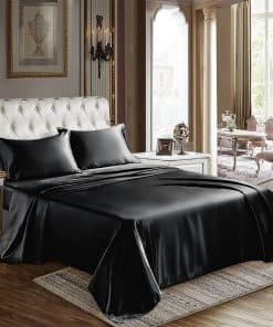 Juego de sábanas de satén CozyLux California King Size - 4