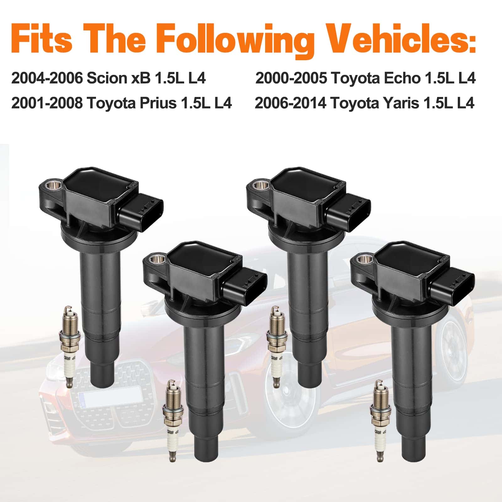 Conjunto de 4 Bobinas de Encendido y Bujías de Iridio - Imagen 5