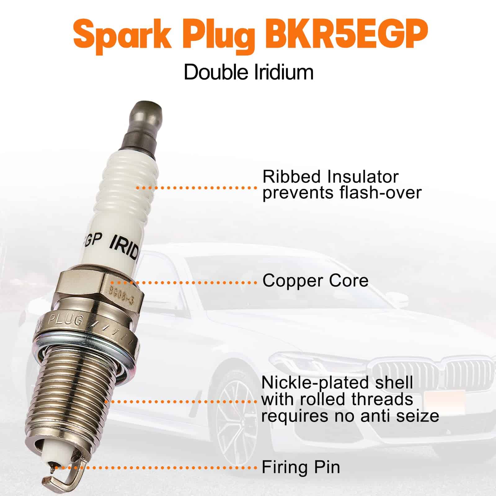 Conjunto de 4 Bobinas de Encendido y Bujías de Iridio - Imagen 4