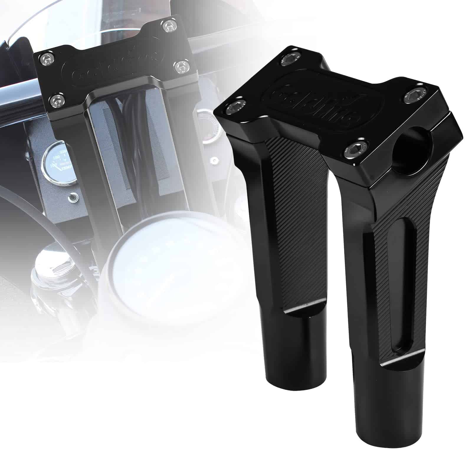 Elevadores de manillar rectos Sresk para Harley, Kit de