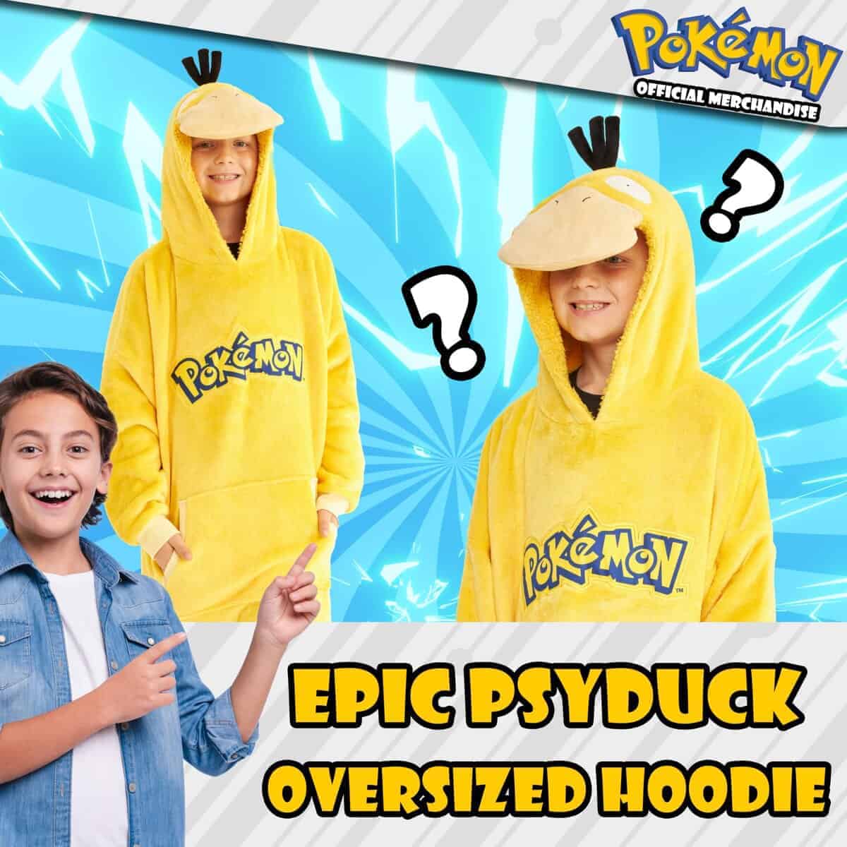 Manta con Capucha de Pokemon Pikachu para Niños - Cómoda y - Imagen 4
