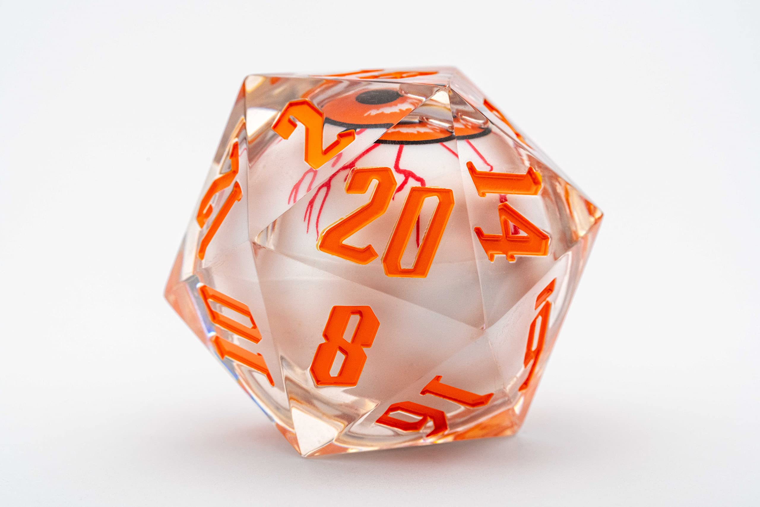FanRolly de Metallic Dice Games 55mm Mammoth Dados d20, Ojo