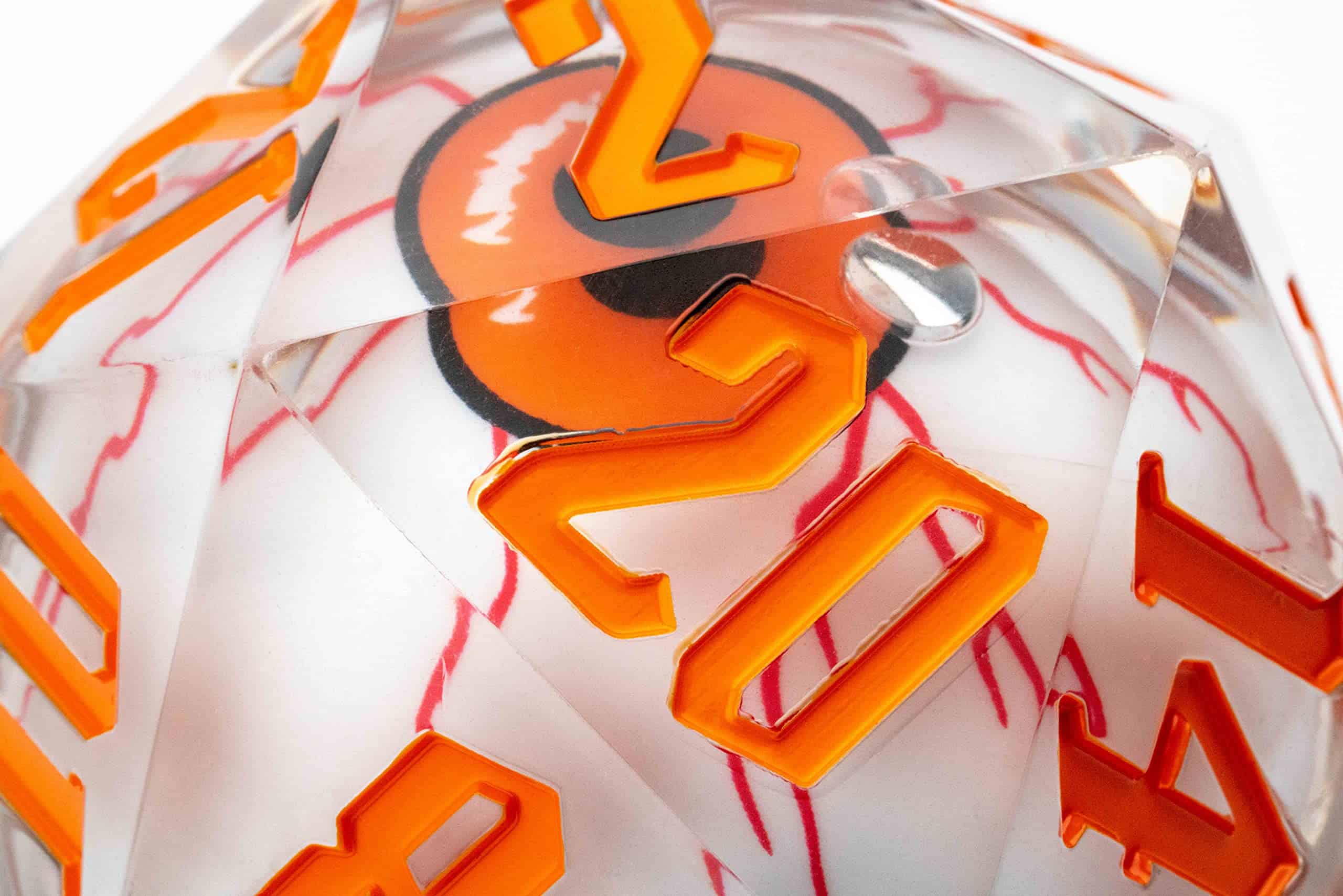 FanRolly de Metallic Dice Games 55mm Mammoth Dados d20, Ojo - Imagen 3